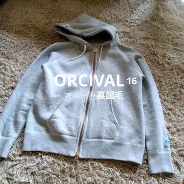 ORCIVAL 속기모 W 지퍼 후드티 그레이 16
