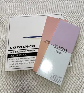 caradeco 헤어 컬러 컬러 차트