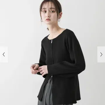 어반 리서치 보트넥 지퍼 가디건