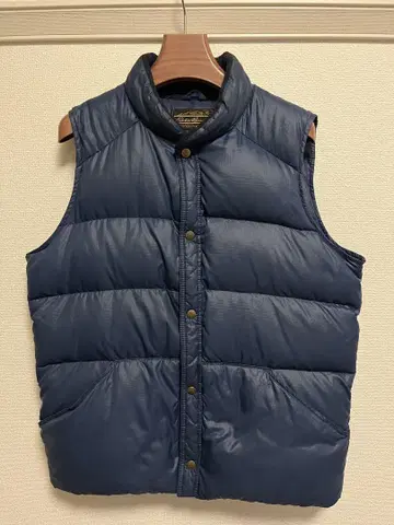 80s Eddie Bauer 네이비 다운 베스트