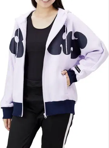 adidas x marimekko 콜라보 플리스 후드티 라벤더 x 네이비
