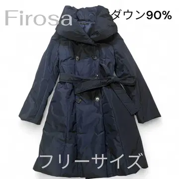 Firosa 다운 90% 프리 사이즈 코트 자켓 네이비