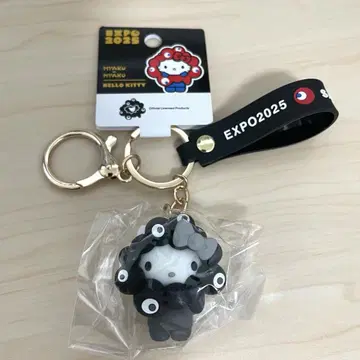 키티 블랙 미야쿠미야쿠 산리오 코스튬 키링 헬로키티 만국박람회 한정판