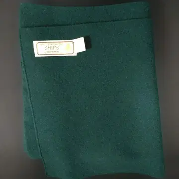 SHIPS 캐시미어 100% 머플러 다크 그린 SCOTLAND