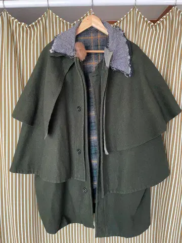 빈티지 판초 코트