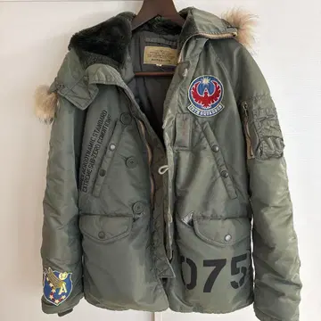 AVIREX 75TH SQUADRON 밀리터리 자켓 S