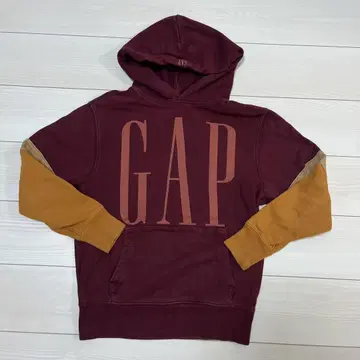 GAP 후드 부착 후드티 XXS 버건디