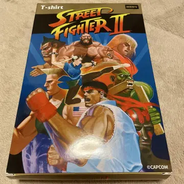 CAPCOM 스트리트 파이터 II 남성용 T셔츠 LL 블랙 새상품