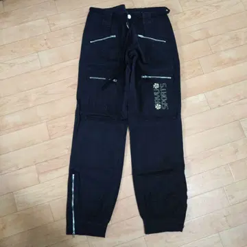 RYU SPORTS 블랙 카고 팬츠