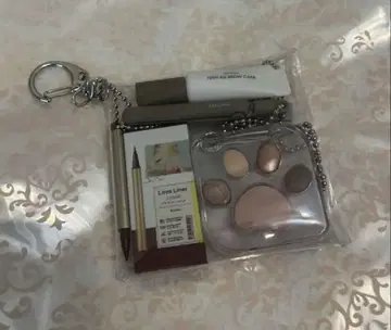 가챠 파우치 코스메틱 브라운