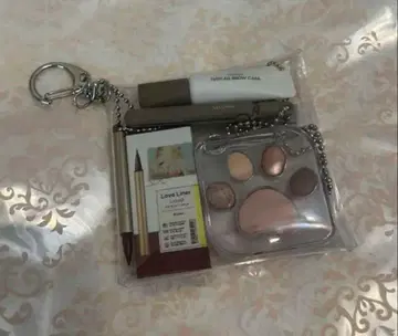 가챠 파우치 코스메틱 브라운