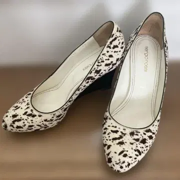 Sergio rossl 세르지오로시 송치 펌프스 웨지솔 안감 처리