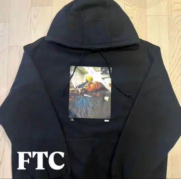 [ 초레어 ] FTC 블랙 후드 부착 후드티 L
