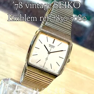 1978년 5월 제조 세이코 Emblem Qz 남성용 워치 작동 확인됨