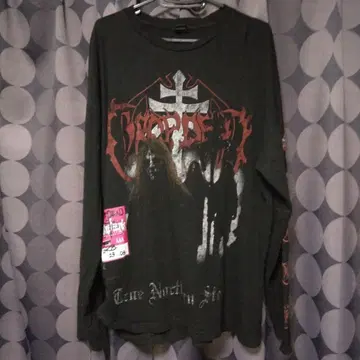 DROP DEAD GR8 WASHED BLACK 긴팔 셔츠 BMTH