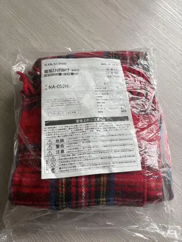 NA-052H 빨간색 체크 무늬 전기 담요