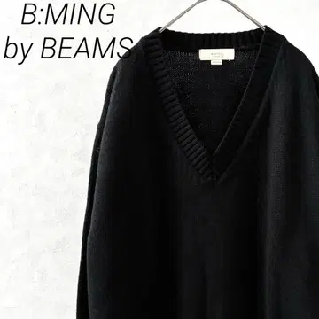 B:MING by BEAMS 니트 스웨터 V넥 울 혼방 루즈핏