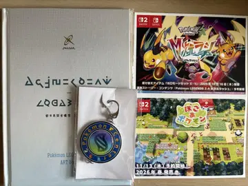 Pokemon LEGENDS ZA 아트북 & 키스톤풍 키링