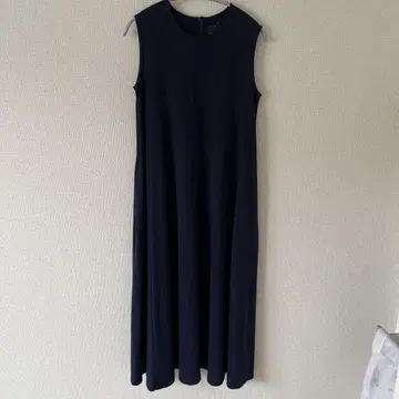 MUJI 네이비 슬리브리스 원피스 M