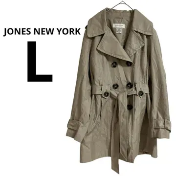 새상품급 JONES NEW YORK [ L ] 베이지 트렌치코트