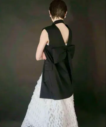 AMOMMA 백 리본 질레