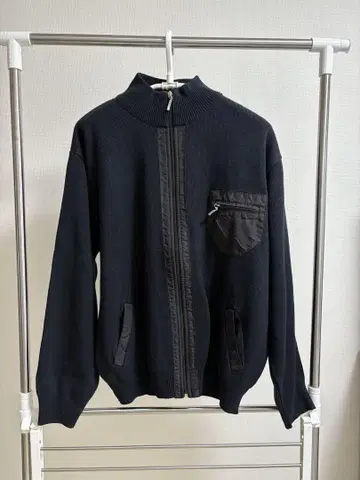 LACOSTE 블랙 집업 블루종