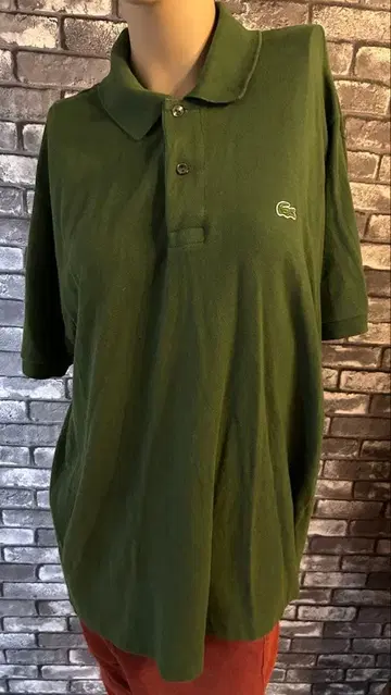 Lacoste 그린 반팔 피케 셔츠