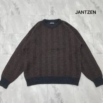 JANTZEN 얀센 니트 스웨터 USA 기획 레트로 올 패턴 90s