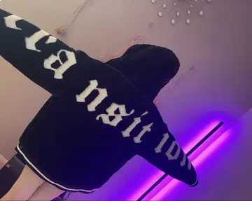 NOBLE PRODUCT 블랙 퍼 후드티 M