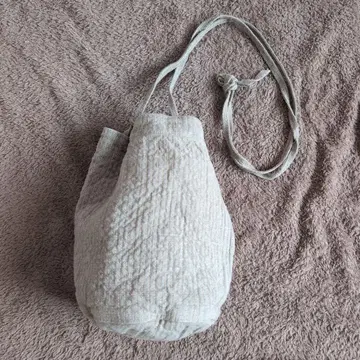 타케시칸다 빈티지 린넨 스티치 라운드 숄더 복조리 베이지