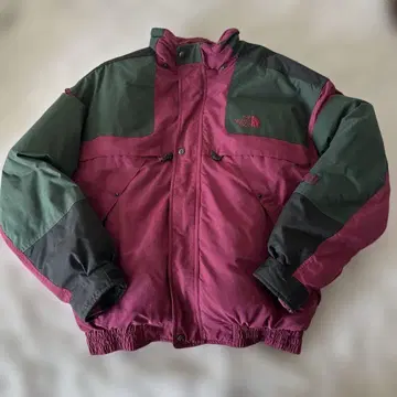 The North Face 다운 자켓 마룬 그린