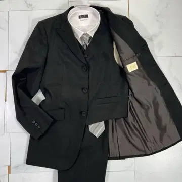 TAKEO KIKUCHI 다케오 키쿠치 블랙 백 오픈 3피스 수트 2