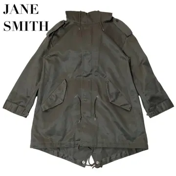 새상품급 JANE SMITH 제인 스미스 모즈 코트 카키 38 일본제
