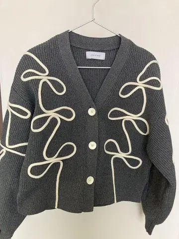 ADAM ET ROPE' 라인 니트 가디건