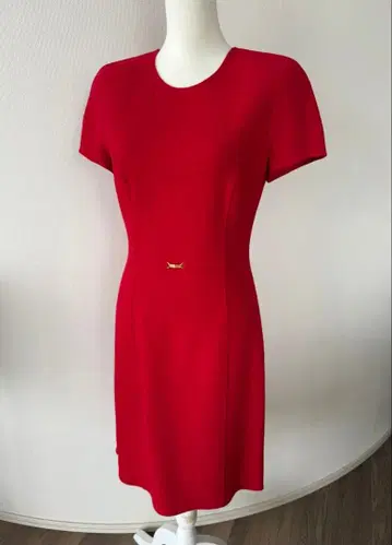ESCADA 빨간색 반팔 원피스