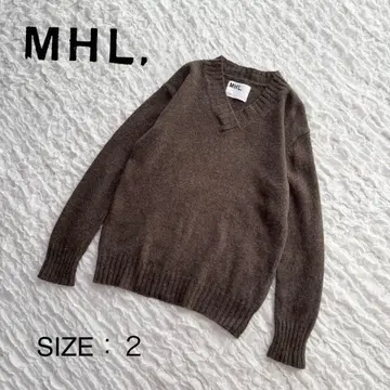 [ 새상품급 ] 마가렛호웰 MHL. 니트 풀오버 V넥