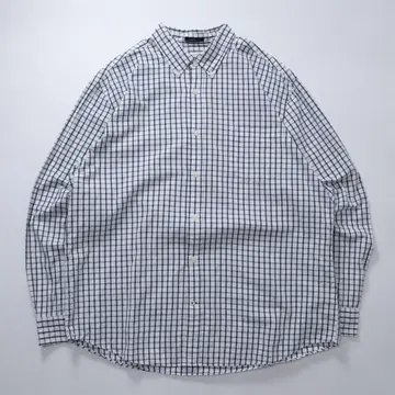 ST.JOHN'S BAY 긴팔 셔츠 체크 윈도우펜 화이트