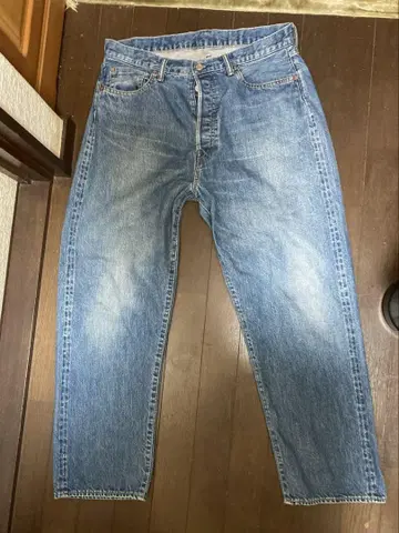 A.PRESS washed denim wide pants 아프레쎄