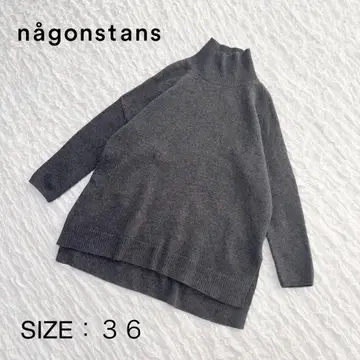 [ 새상품급 ] 나곤스탠스 니트 원피스 풀오버 하이넥 캐시미어 혼방