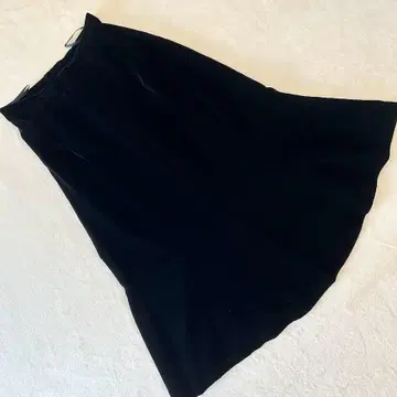 도쿄 소와르 리팬네 플레어 스커트 벨로아 블랙 여성용