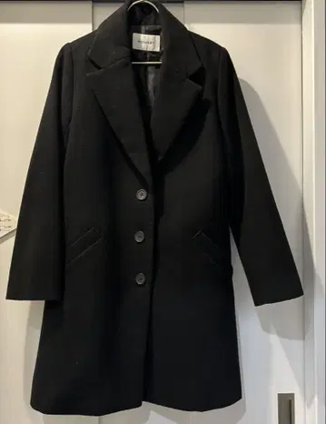 MOUSSY 블랙 체스터 코트 사이즈 2 M 사이즈