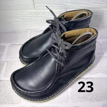 고품질 BIRKENSTOCK 파사데나 36 천연 가죽 블랙 레이스업 부츠