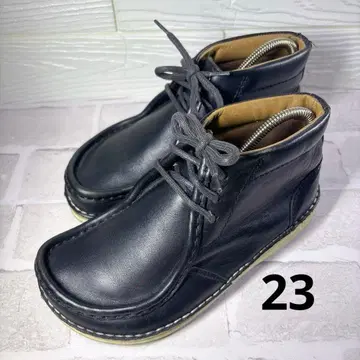 고품질 BIRKENSTOCK 파사데나 36 천연 가죽 블랙 레이스업 부츠