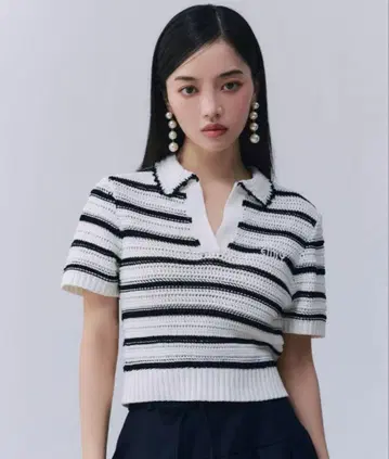 eimy istoire 시스루 니트 폴로 택 포함 새상품