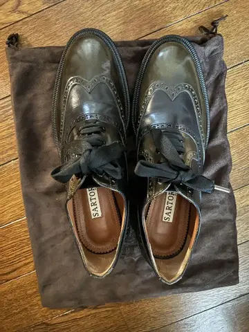 SARTORE 레이스업 슈즈 가죽 로퍼