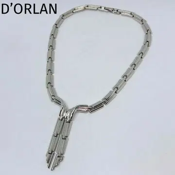 D'ORLAN 돌란 실버 디자인 빈티지 목걸이