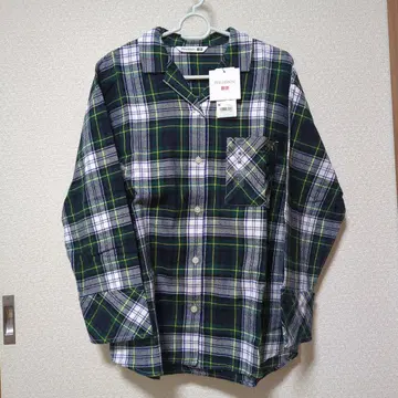 [ 새상품 ] 유니클로 jw Anderson 플란넬 셔츠 그린 M