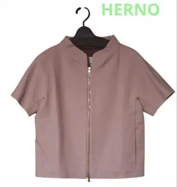 HERNO 헬노 핑크 숏 슬리브 자켓 42