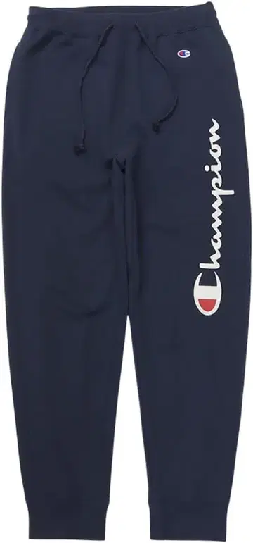 Champion 스웨트 팬츠 네이비 COTTON USA 스크립트 로고
