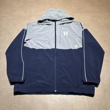 Under armour 후드티 집업 호세이 대학 미식축구 네이비 그레이